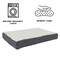 Pet Adobe Pet Adobe Memory Orthopedic Foam Dog Bed- Sherpa Top and Removable Cover- 30x20.5x4, Gray 390553APC - alternate 2
